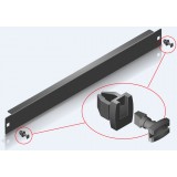 Pannello Cieco Toolless 4 Clip per Armadi Rack 19'' 2U Nero