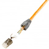 Plug Cat.6 / 6A / 7 / 7A RJ45 Schermato per Cavo Rigido/Flessibile 
