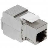 Frutto Keystone RJ45 Cat6A 10Gigabit STP 180&deg; Toolless