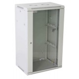 Armadio Rack 19'' a muro 20 unit&agrave; sezione unica prof. 600mm Nero