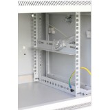Armadio Rack 19'' a muro 9 unit&agrave; sezione unica prof. 600mm Nero