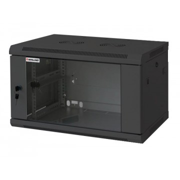 Armadio Rack 19'' a muro 6 unit&agrave; sezione unica prof. 600mm Nero