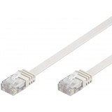 Cavo di Rete Patch Piatto in Rame Cat.6 UTP 20m Bianco