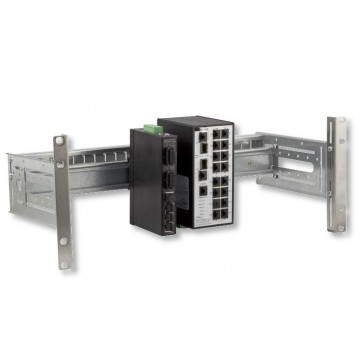 Supporto Guida DIN 4U per Armadi Rack 19'' Grigio