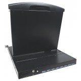 Console KVM Switch 8 Porte USB/PS2 con LCD 17'' da Rack 19'' Dual Rail