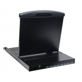 Console KVM Switch 8 Porte USB/PS2 con LCD 19'' da Rack 19'' Dual Rail