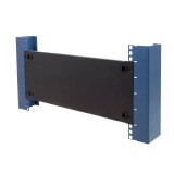 Pannello Cieco Toolless a Clip per Armadi Rack 19'' 4U Nero
