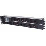 Multipresa 15 Posti da Rack 19'' 2U con Spina Schuko