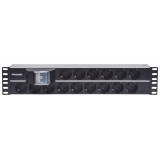 Multipresa 15 Posti da Rack 19'' 2U con Spina Schuko