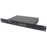 Switch Gigabit Ethernet 8 Porte PoE+ Web-Managed con 2 porte SFP