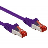 Cavo di rete Patch in rame Cat. 6 Viola SFTP LSZH 1,5m