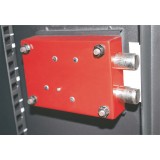 Armadio Rack 19'' a muro 9unit&agrave; con serratura di sicurezza