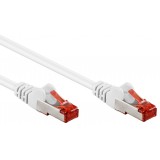 Cavo di rete Patch in rame Cat. 6 Bianco SFTP LSZH 0,25m