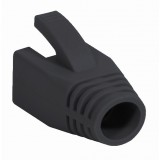 Copriconnettore per Plug RJ45 Cat.6 8mm Nero