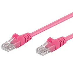 Cavo di rete Patch CCA Cat. 6 Rosa UTP 1 m