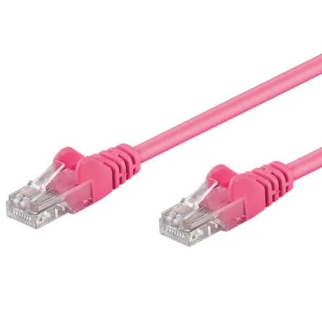 Cavo di rete Patch CCA Cat. 6 Rosa UTP 1 m