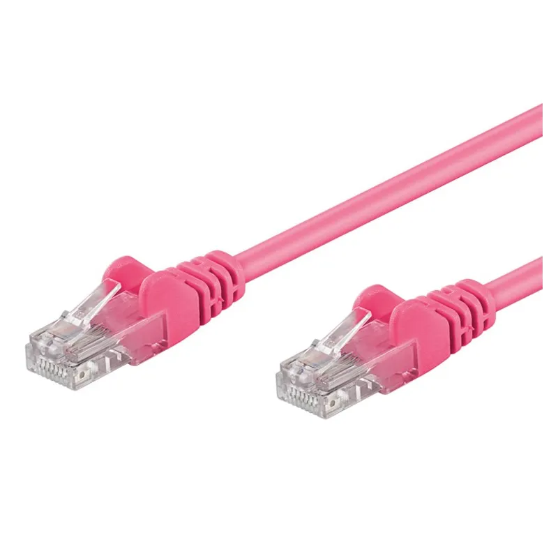 Cavo di rete Patch CCA Cat. 6 Rosa UTP 1 m
