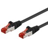 Cavo di rete Patch in rame Cat. 6 Nero SFTP LSZH 0,25m