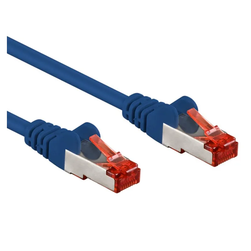 Cavo di rete Patch in rame Cat. 6 Blu SFTP LSZH 1m