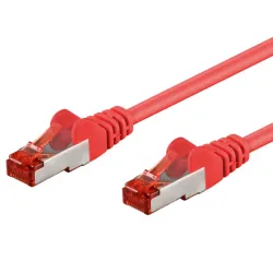 Cavo di rete Patch in rame Cat. 6 Rosso SFTP LSZH 1m