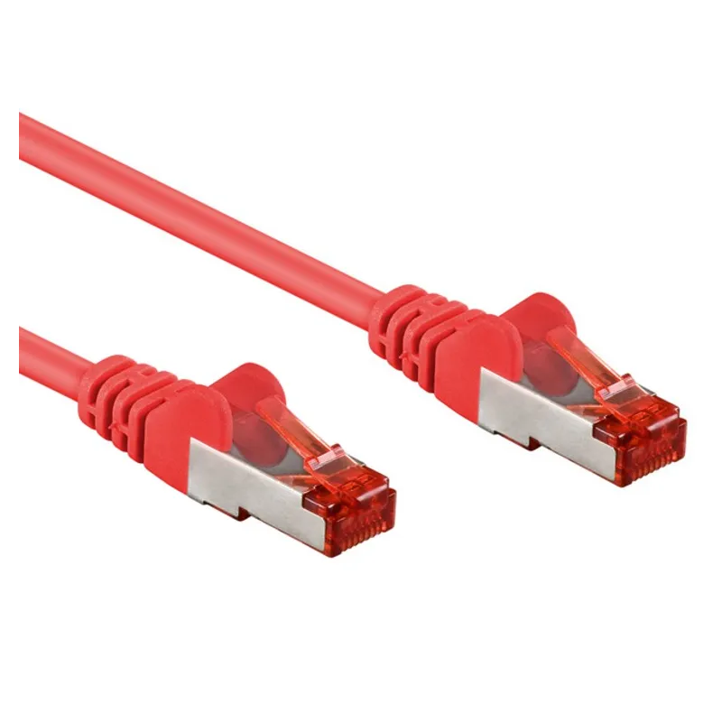 Cavo di rete Patch in rame Cat. 6 Rosso SFTP LSZH 1m