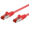 Cavo di rete Patch in rame Cat. 6 Rosso SFTP LSZH 2m