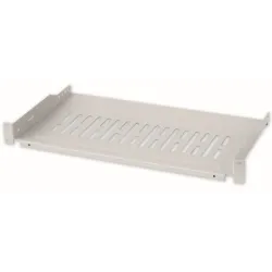 Mensola per Rack 19'' 250 mm 1U Grigia 2 punti 