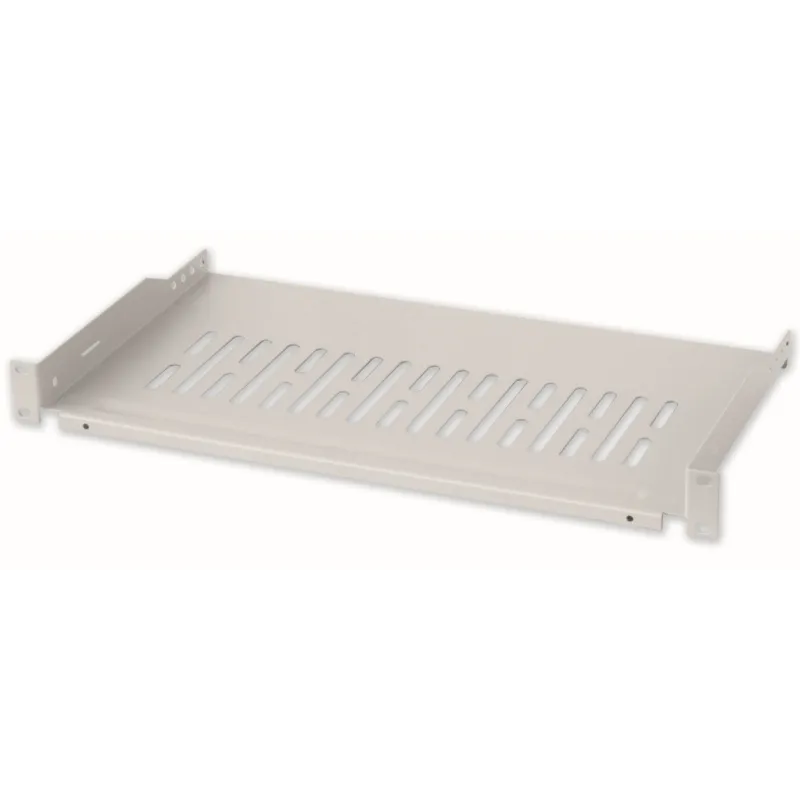 Mensola per Rack 19'' 250 mm 1U Grigia 2 punti 