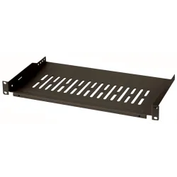Mensola per Rack 19'' 250 mm 1U Nera 2 punti