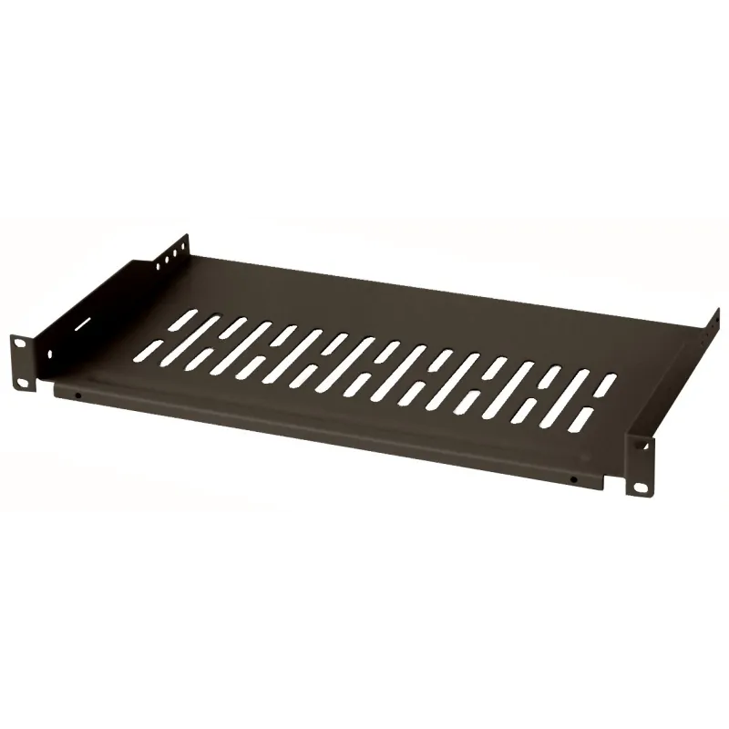 Mensola per Rack 19'' 250 mm 1U Nera 2 punti