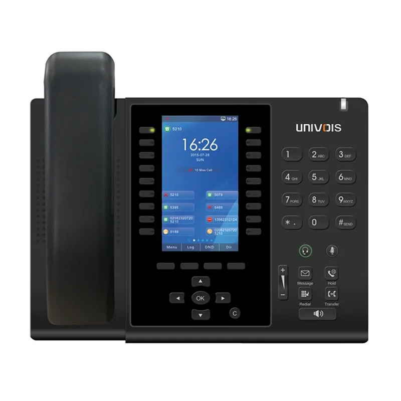 Univois U6S Telefono IP PoE Gigabit con porta USB