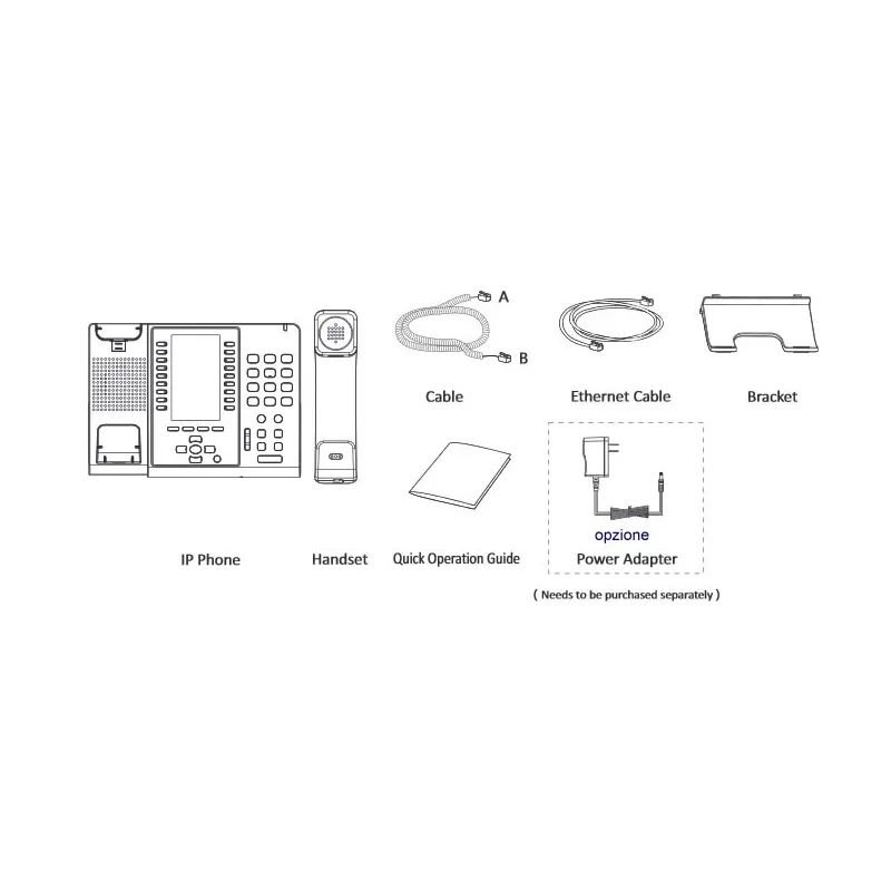Univois U6S Telefono IP PoE Gigabit con porta USB