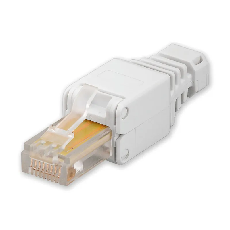  Plug Cat. 5/6 RJ45 Tooless con Copriconnettore