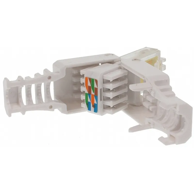  Plug Cat. 5/6 RJ45 Tooless con Copriconnettore