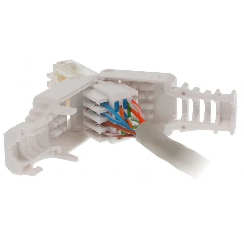  Plug Cat. 5/6 RJ45 Tooless con Copriconnettore