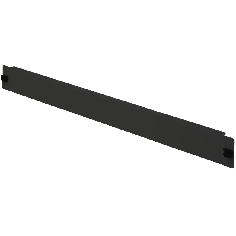 Pannello Cieco Toolless 2 Clip per Armadi Rack 19'' 1U Nero