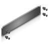 Pannello Cieco Toolless 4 Clip per Armadi Rack 19'' 2U Nero
