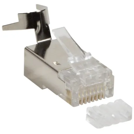 Plug Cat.6 / 6A / 7 / 7A RJ45 Schermato per Cavo Rigido/Flessibile 
