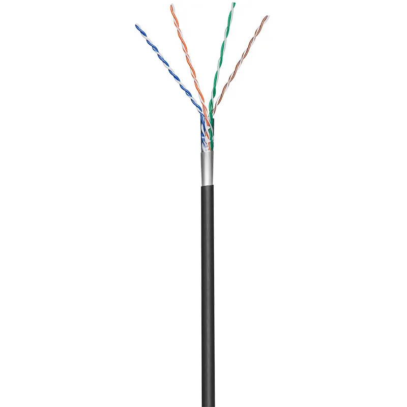 Matassa F/UTP Cavo Cat.5E CCA 100m Flessibile da Esterno Nero