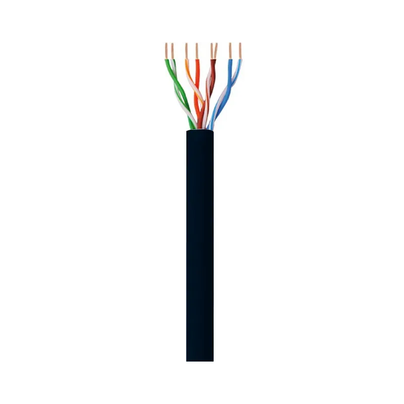 Matassa U/UTP Cavo Cat.5E CCA 100m Flessibile da Esterno Nero