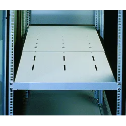 Mensola estensibile per Rack 19'' 1U Nero 4 punti