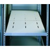 Mensola estensibile per Rack 19'' 1U Nero 4 punti