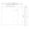 Mensola estensibile per Rack 19'' 1U Nero 4 punti