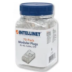  Confezione 70 plug RJ45 STP per Cavo Rigido/Flessibile Cat.6A