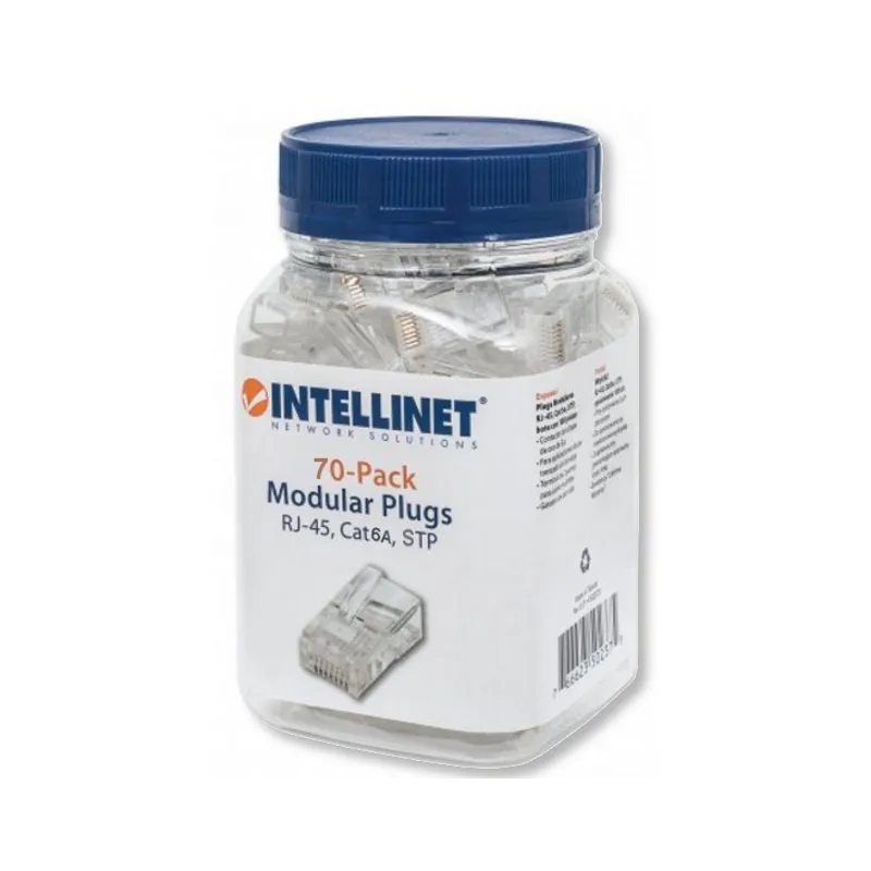  Confezione 70 plug RJ45 STP per Cavo Rigido/Flessibile Cat.6A