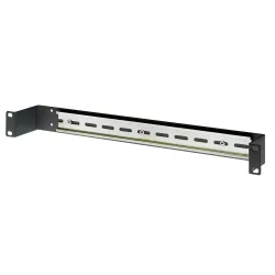 Contenitore Guida DIN 1U per Armadi 19'' Nero