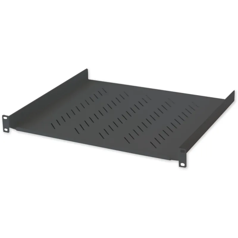 Mensola per Rack 19'' 400 mm 1U Nera 2 punti 