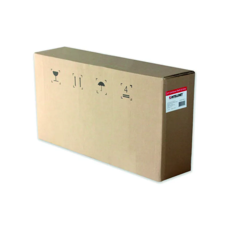 Mensola per Rack 19'' 400 mm 1U Nera 2 punti 