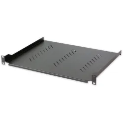 Mensola per Rack 19'' 305 mm 1U Nera 2 punti 