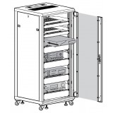 Armadio Rack 19'' 600x600 44U per Audio Video Nero